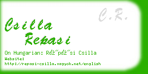 csilla repasi business card